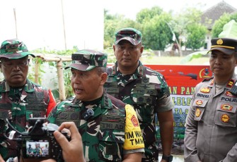 Tim Wasev TMMD Ke-119 ITJENAD saat Kunjungi Lokasi Ketahan Pangan di Pos Ramil Lingsar