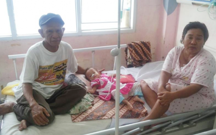 Cahaya Rahmadania, balita penderita jantung bocor dirawat di RSUD M Yunus Bengkulu