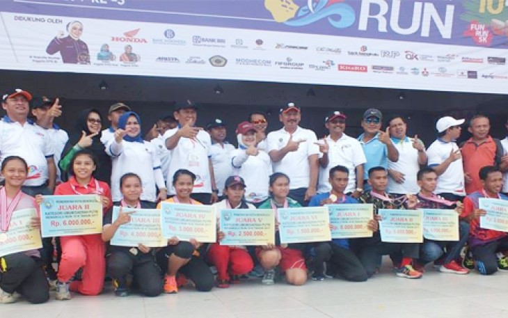 Lomba Lari 10K dan Fun Run 5K Tutup Rangkaian Kegiatan HUT Kota Bengkulu, Minggu (26/03) di Sport Centre Bengkulu