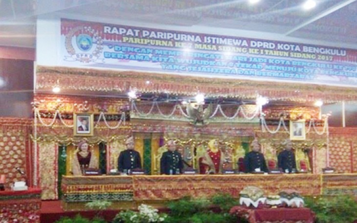 Rapat Paripurna Istimewa HUT Kota Bengkulu ke-298