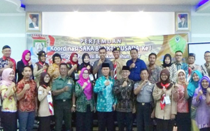 Pertemuan Koordinasi Saka Bhaktihusada ke I tingkat provinsi, di salah satu hotel Kota Bengkulu, Jumat (7/4).