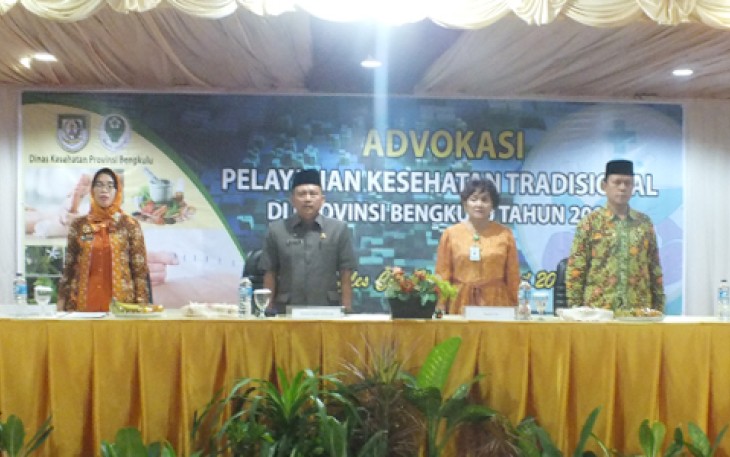  Advokasi Pelayanan Kesehatan Tradisional di Hotel Raflles City Bengkulu, Kamis (06/04/2017).