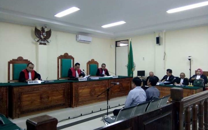 Saat sidang digelar di PN Tipikor Bengkulu 