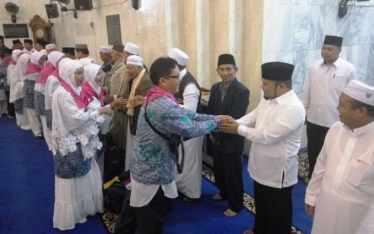 Pelepasan  242 orang Jemaah Calon Haji (JCH) asal Kota Bengkulu