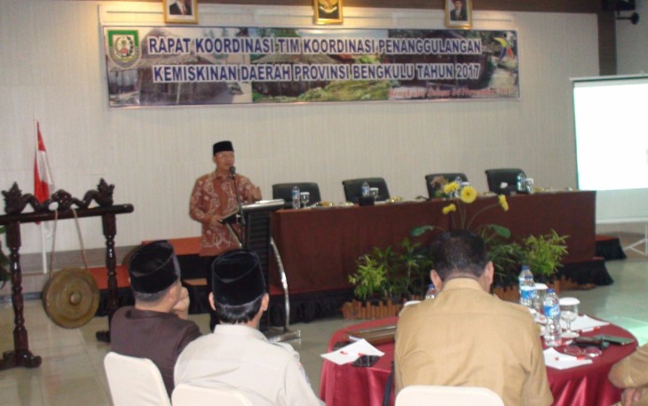 Rapat Koordinasi (Rakor) Tim Koordinasi Penanggulangan Kemiskinan (TKPK) Provinsi Bengkulu