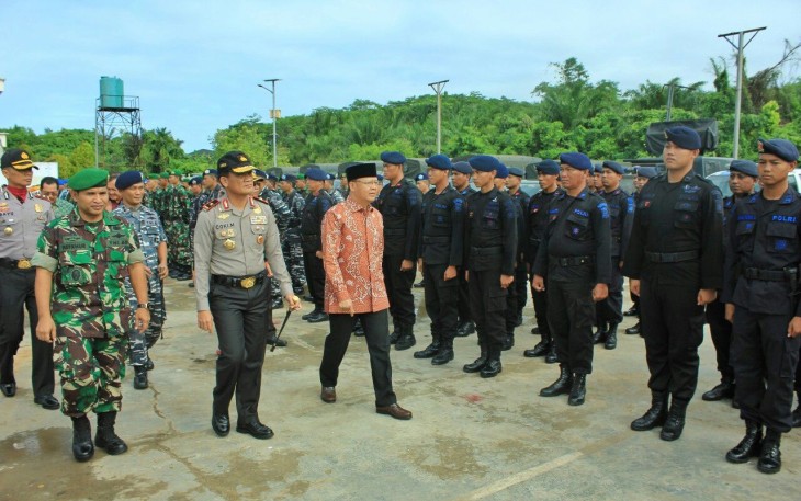 Apel gelar pasukan dan peralatan dalam rangka penanggulangan bencana gempa bumi-tsunami Provinsi Bengkulu tahun 2017 II