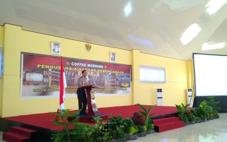 Coffee Morning bersama Pengusaha dan Satgas Kebencanaan di Mapolda Bengkulu