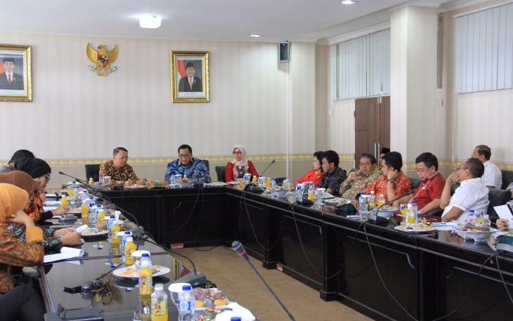 Kunjungan Kerja Komisi X DPR RI di Ruang Rafflesia Kantor Gubernur Bengkulu.