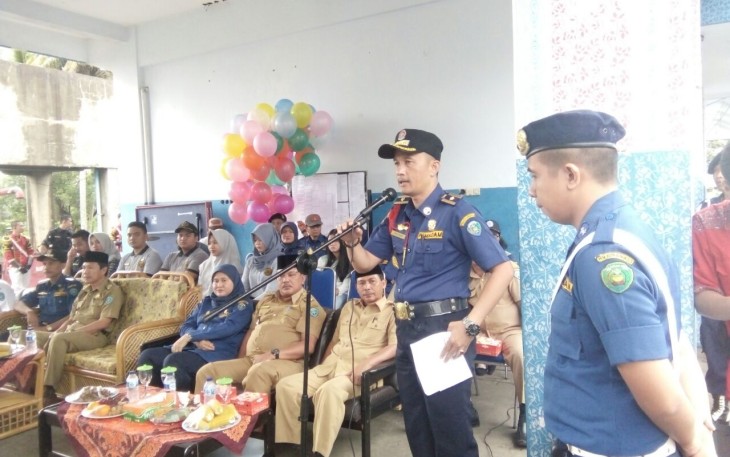 Kepala Dinas PBK Kota Bengkulu Saipul Apandi saat memberikan kata sambutan