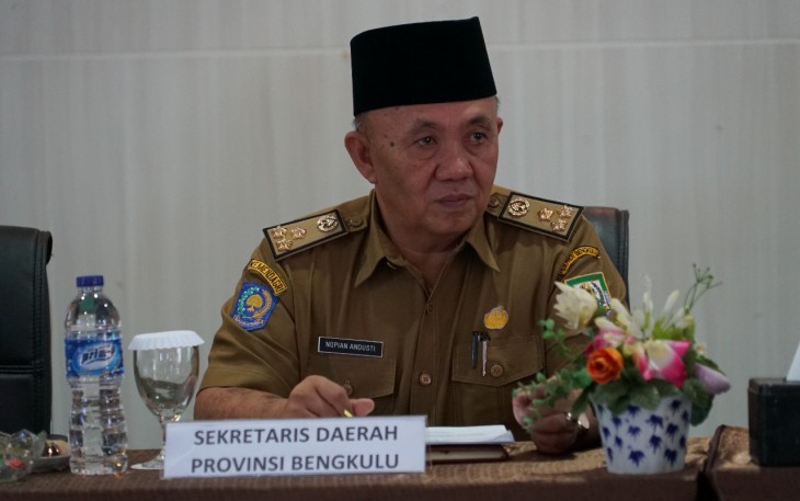 Sekretaris Daerah Provinsi Bengkulu Nopian Andusti
