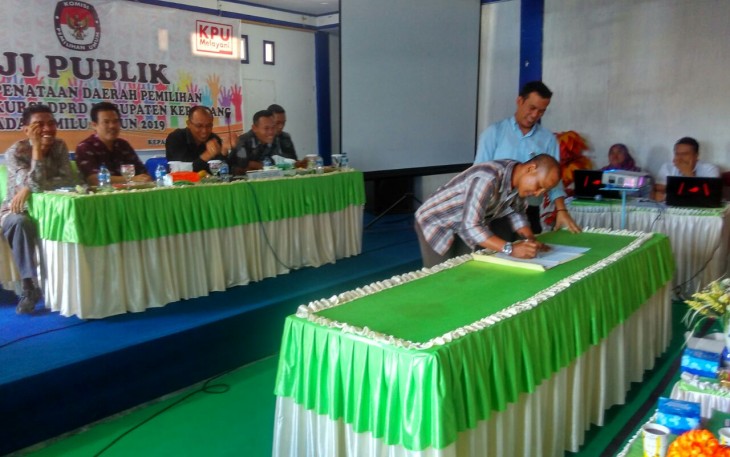 Uji Pablik usulan Penataan Dapil.