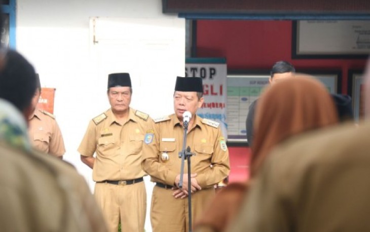 Pejabat Wali Kota Pimpin Apel Gabungan Di Dinas Pariwisata Kota Bengkulu