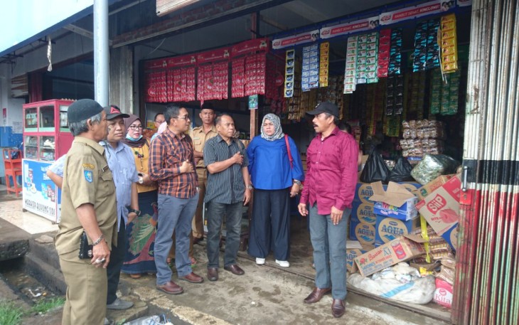 Rombongan anggota dewan Kota Bengkulu saat melakukan sidak