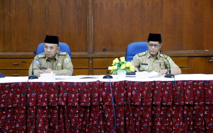 Sekretaris Daerah Provinsi Bengkulu Nopian Andusti saat memberikan arahan pada Penyerahan SK Gubernur Bengkulu No. P.110 Tahun 2018 Tentang Kalender Event 2018