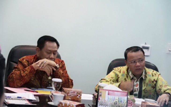 Plt.Gubernur Bengkulu Memfasilitasi Kabupaten Lebong dan Bengkulu Utara Untuk Beraudensi Dengan Direktur Jendral Bina Administrasi Kewilayahan Kemendagri RI