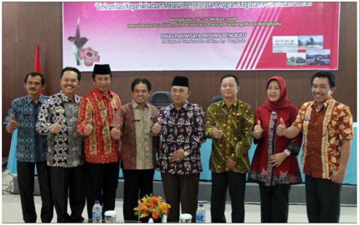 Sekretaris Daerah Provinsi Bengkulu Nopian Andusti Dalam Acara Rapat Koordinasi Pengembangan Kepariwisataan Provinsi Bengkulu
