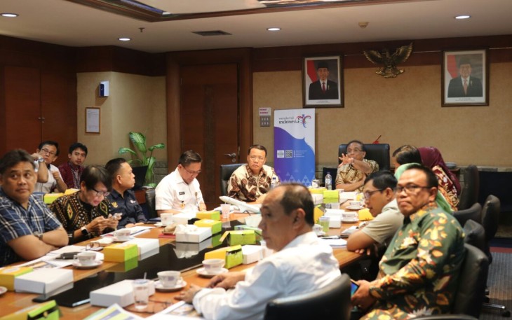 Didampingi OPD Plt.Gubernur Bengkulu menyampaikan Persentasi di Kemenpar RI terkait Sail Enggano.