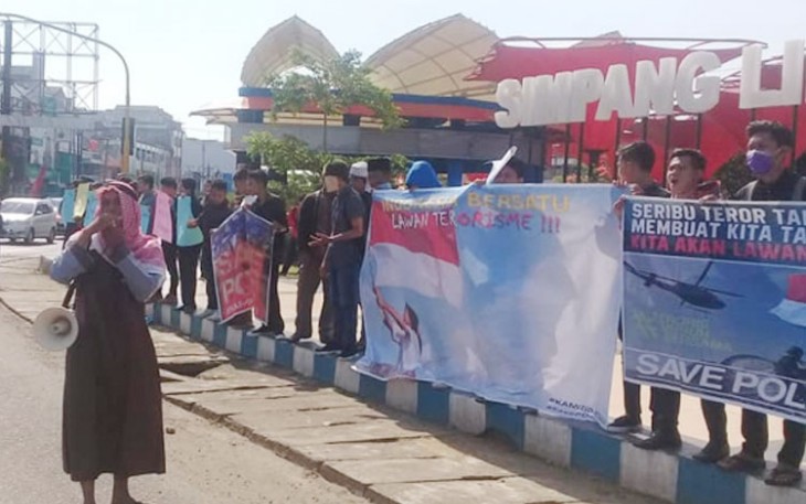 unjuk rasa pemuda Islam Bengkulu