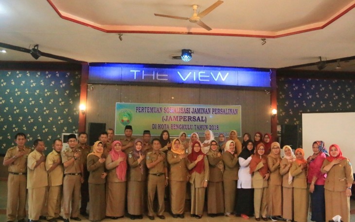 Kepala Dinas Kesehatan Kota Bengkulu Susilawaty dalam Sosialisasi Jampersal di The View Resto dan Cafe, Padang Harapan, Selasa (3/7/2018).