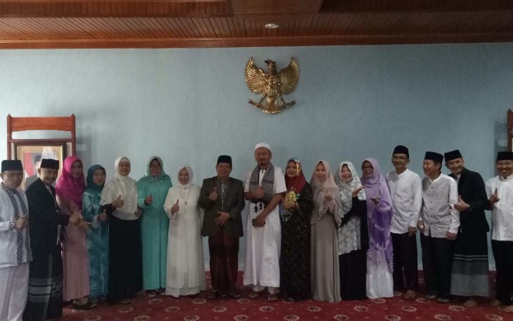  Budiman Ismaun usai melaksanakan Salat Idul Adha 1439 H, di Masjid At-Taqwa, Anggut Atas.