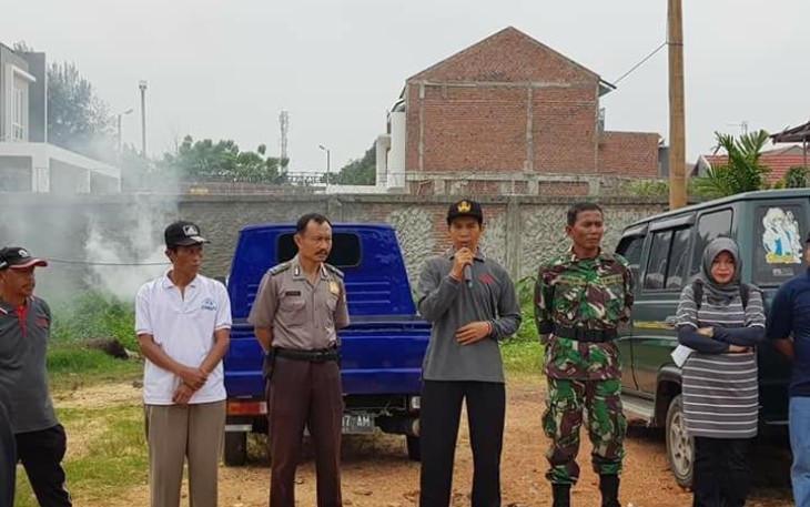 Camat Gading Cempaka Soni Risdianto mengajak masyarakat melestarikan budaya gotong royong