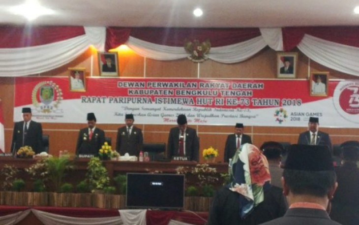Paripurna Istimewa DPRD Bengkulu Tengah  