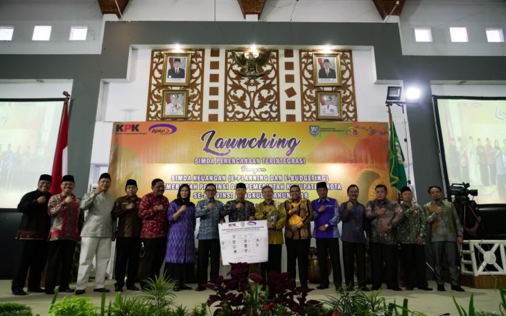 Pemprov Bengkulu Launching E-Planning dan E-Budgeting