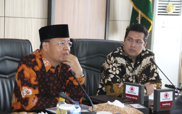 Plt Gubernur Bengkulu Rohidin Mersyah  