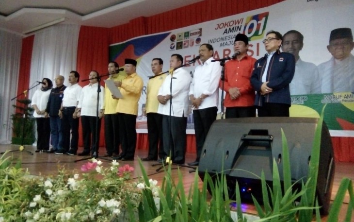 Para Kepala Daerah Deklarasi Pemenangan Jokowi-Ma'ruf Amin