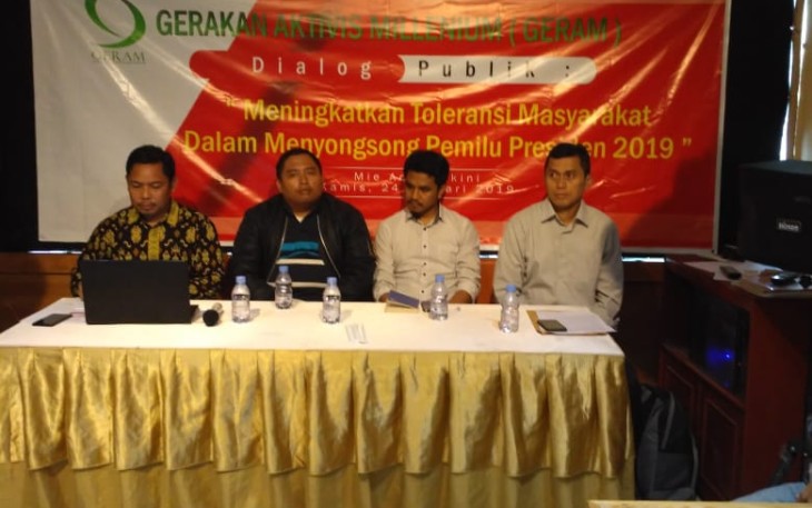 Diskusi Publik: Tingkatkan Toleransi Masyarakat dalam Menyongsong Pemilu Presiden 2019