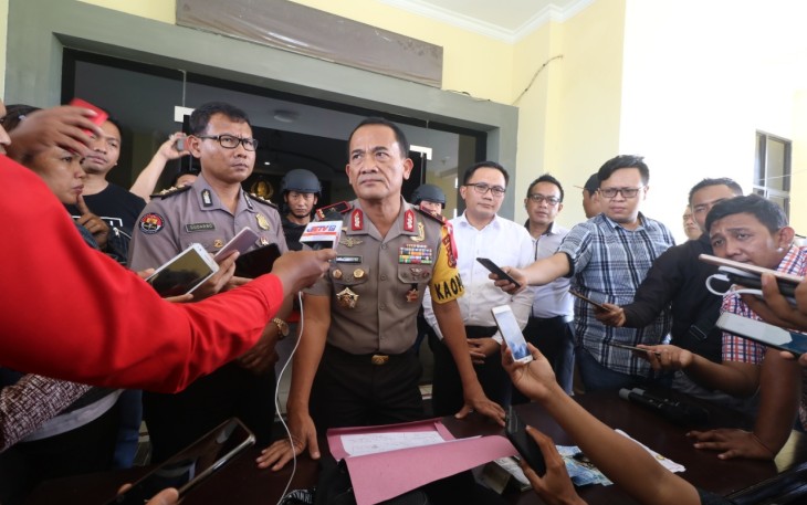 Kapolda Bengkulu saat gelar ekpose 