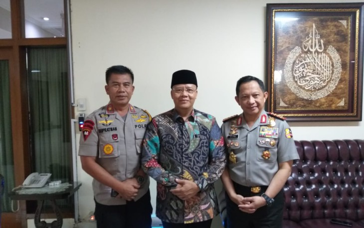 Gubernur Bengkulu Rohidin Mersyah dan Kapolda Bengkulu   Brigjen Pol Supratman Temui Kapolri Jendral M. Tito Karnavian