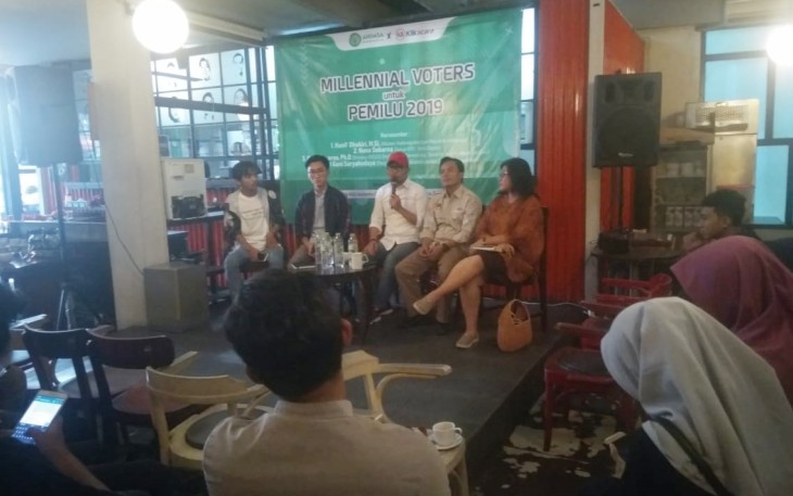 Diskusi Publik Partisipasi Aktif Pemilih Milenial dalam Pemilu Damai 2019