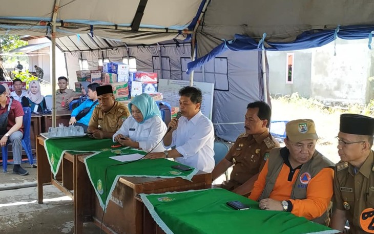 Dirjen Sumber Daya Alam Kementrian PUPR, Ir. Hari Suprayogi, M.Eng Pantau Posko Bantuan di Kabupaten Bengkulu Tengah 
