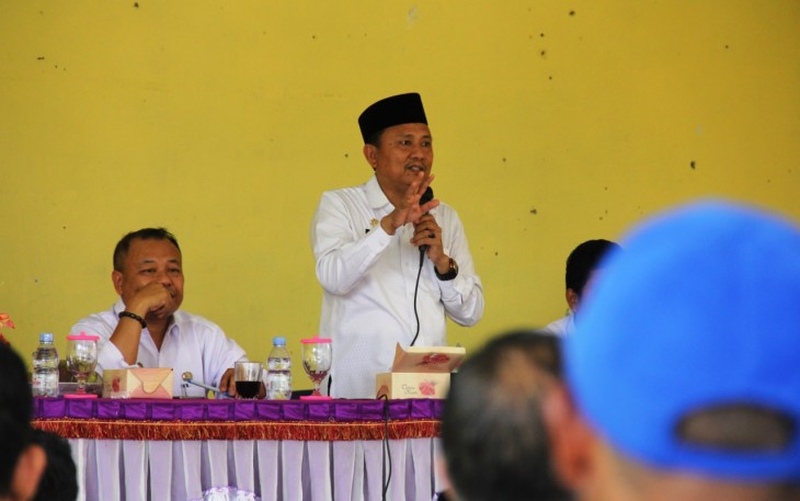 Mewakili Gubernur Bengkulu, Asisten I Bidang Pemerintahan dan Kesra Setda Provinsi Bengkulu Hamka Sabri hadir dan pimpin Sosialisasi Pengadaan Tanah untuk Pembangunan Jalan Tol Lubuk Linggau - Curup - Bengkulu Tahap I.