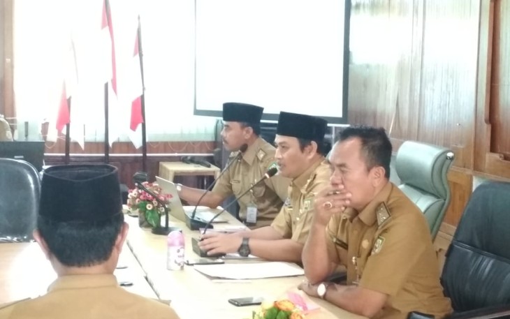 Kepala Dinas Kesehatan Provinsi Bengkulu Herwan Antoni Buka Rapat Evaluasi 