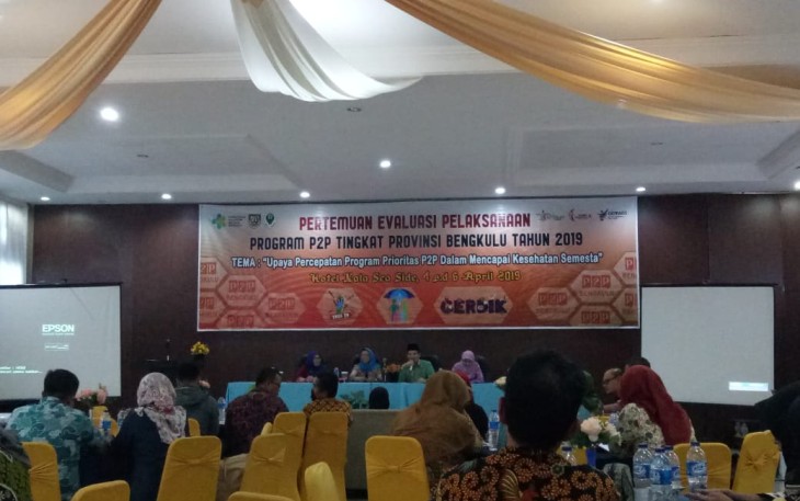 Pertemuan Evaluasi Evaluasi Program Pencegahan Pengendalian Penyakit Tingkat Provinsi Bengkulu Tahun 2019