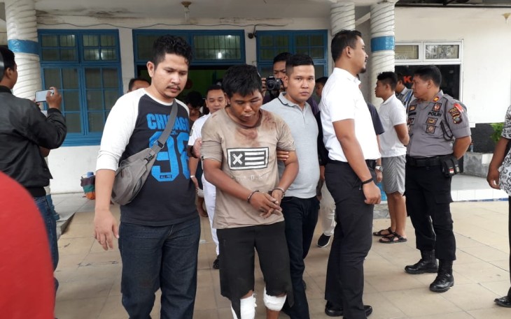 Usai Mendapatkan Perawatan di RSU H Abdul Manan Simatupang Kota Kisaran 2 Dari 3 Pelaku Perampokan Mobil Rental Yang Berhasil di Amankan Petugas Gabungan