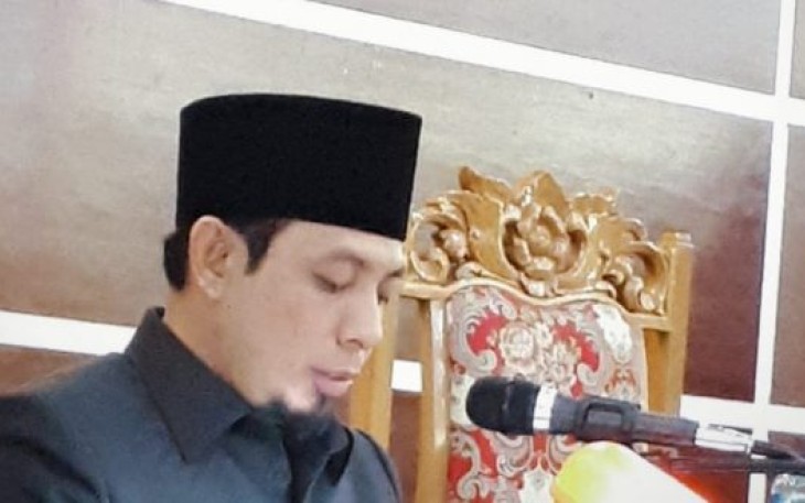Wakil Wali Kota Bengkulu Dedy Wahyudi Sampaikan Nota Pengantar Raperda LPJ APBD 2018
