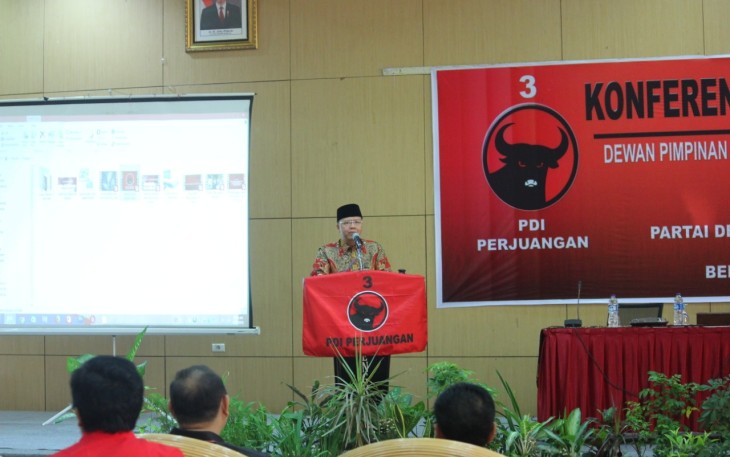 Gubernur Bengkulu Rohidin Mersyah Dalam Acara Konferda DPP PDIP Provinsi Bengkulu  