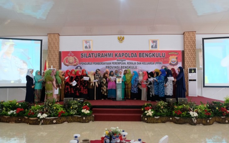 PPRK Dan 12 Organisasi Perempuan Deklarasikan Tolak Kerusuhan di Gedung Adem Polda Bengkulu 