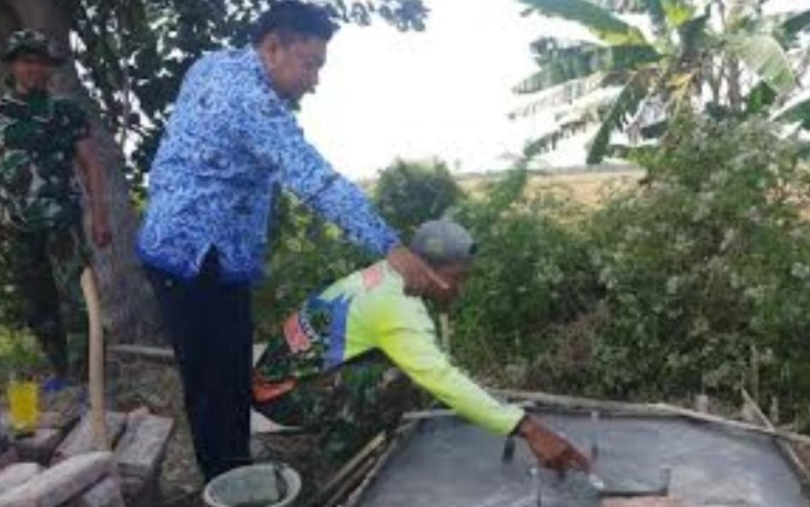 Lokasi Pembangunan Tugu Prasasti TMMD di Dukuh Prigi