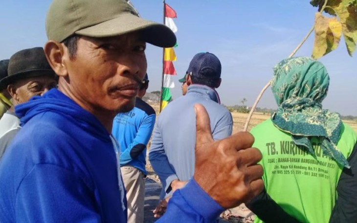 Semangat Satgas TMMD Kodim Demak Luar Biasa
