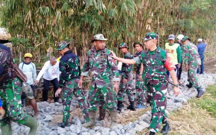 Komandan Kodim 0712/Tegal lakukan Monitoring ke Lokasi TMMD Desa Jatimulya