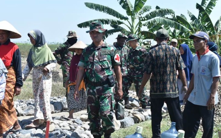 Tim Medis lapangan dampingi Satgas TMMD Tegal
