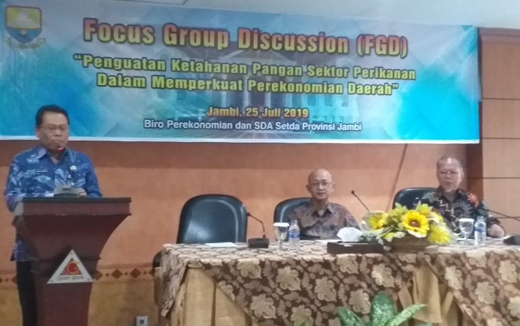 Asisten II Buka FGD Penguatan Ketahanan Pangan Dalam Sektor Perikanan Memperkuat Perekonomian Daerah Jambi