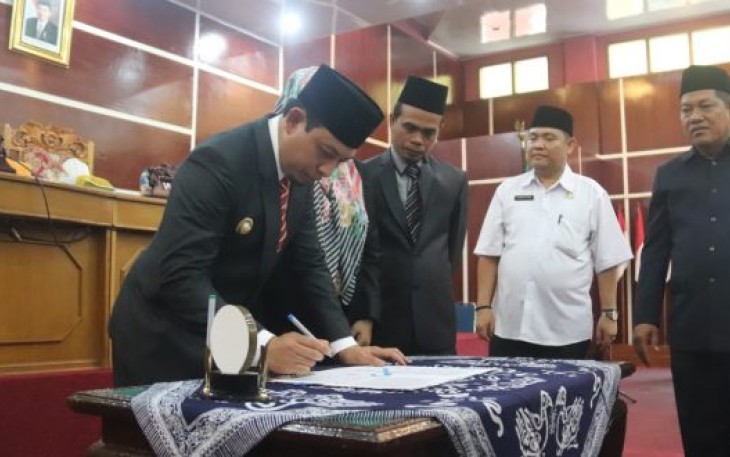 Wakil Wali Kota Bengkulu Dedy Wahyudi Tanda Tangani Nota KUPA Tahun Anggaran 2019