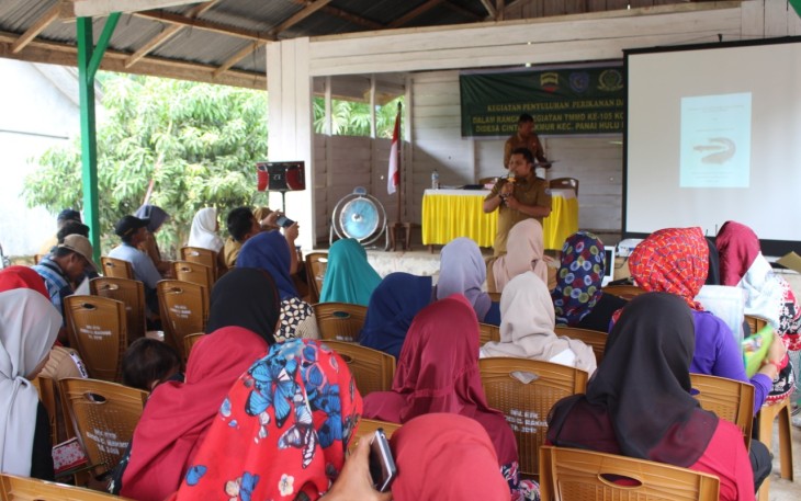 TMMD Ke-105 Kodim 0209/LB Beri Penyuluhan Perikanan Kepada Warga
