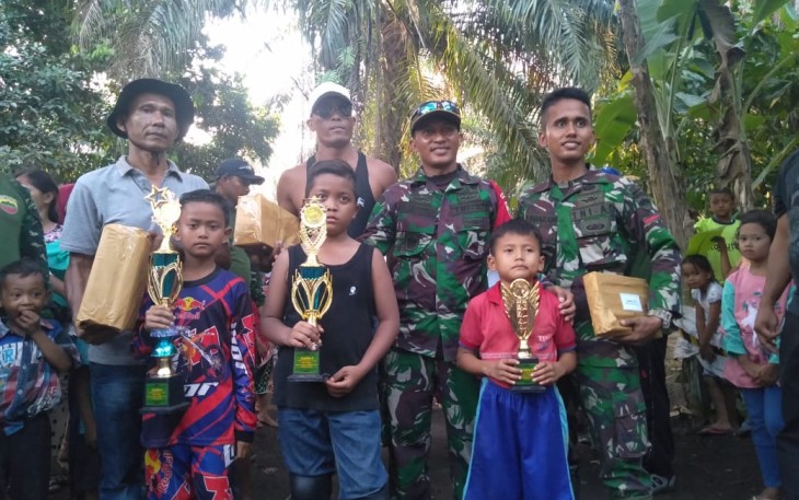 Dandim Santoso Gelar Lomba BMX di Lokasi TMMD