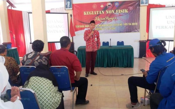 Program Non Fisik TMMD Tegal Kupas Tuntas UU Perkawinan